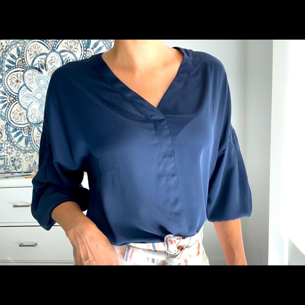 Blouse - blue